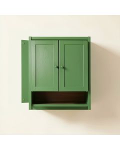 Dune Branch Wall-Mounted Laundry Cabinet - Green (synthetic illustration; no displayed measurements)