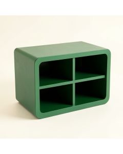 Moss Bluff Low Toy Storage Unit - Green (synthetic illustration; no displayed measurements)