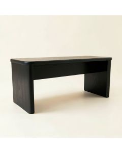 Rowan Crest Indoor Bench - Black (synthetic illustration; no displayed measurements)