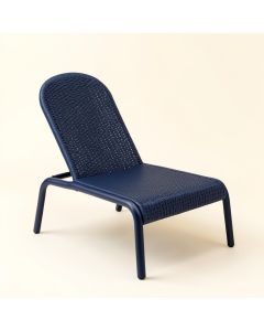 Olive Crossing Outdoor Lounge Chair - Navy (synthetic illustration; no displayed measurements)