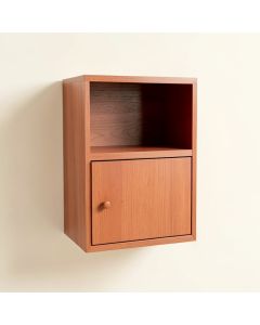 Maple Bridge Wall-Mounted Entry Cabinet - Terracotta (synthetic illustration; no displayed measurements)