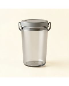 Dune Bend Storage Canister With Lid - Gray (synthetic illustration; no displayed measurements)