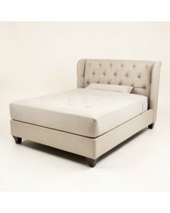 Harrisson Twin Tufted Upholstered Platform Bed (synthetic illustration; no displayed measurements)