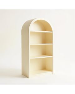 Rowan Bend Freestanding Bookcase - Cream (synthetic illustration; no displayed measurements)