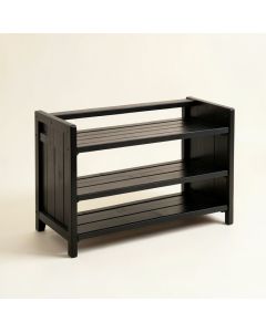 Reed Crossing Shoe Storage Bench - Black (synthetic illustration; no displayed measurements)