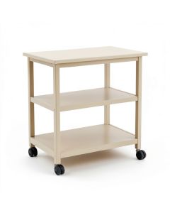 Hazel Dale Empty Rolling Workshop Cart - Beige (synthetic illustration; no displayed measurements)