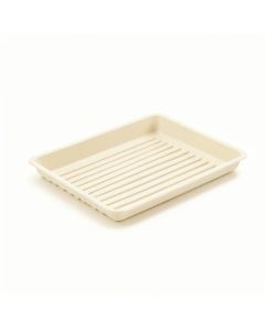 Ash Canyon Empty Under-Desk Cable Tray - Cream (synthetic illustration; no displayed measurements)