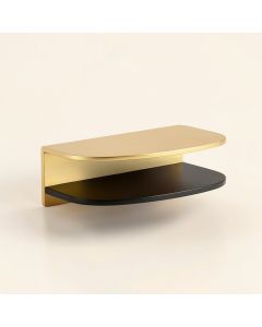 Pridbjorn 2 Piece Oval Metal Floating Shelf (synthetic illustration; no displayed measurements)