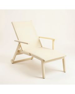 Willow Bend Outdoor Lounge Chair - Cream (synthetic illustration; no displayed measurements)
