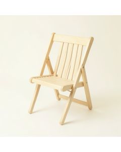 Lake Crest Folding Outdoor Chair - Ivory (synthetic illustration; no displayed measurements)
