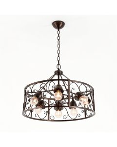 Allegro 8-Light Unique / Statement Drum Chandelier (synthetic illustration; no displayed measurements)