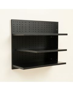 Holly Bend Empty Wall-Mounted Tool Organizer Panel - Black (synthetic illustration; no displayed measurements)