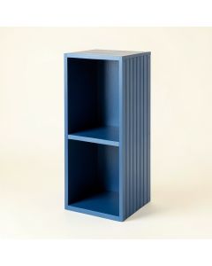 Pine Edge Narrow Cubby Tower - Blue (synthetic illustration; no displayed measurements)