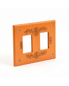 Flower Girl Mexican Art Colorful 2-Gang Toggle Light Switch Wall Plate (synthetic illustration; no displayed measurements)