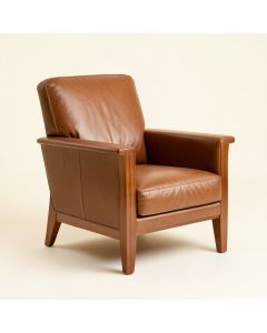 Caloundra 39.38 '' Wide Genuine Leather Armchair (synthetic illustration; no displayed measurements)