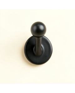Holly Bend Wall-Mounted Robe Hook - Black (synthetic illustration; no displayed measurements)