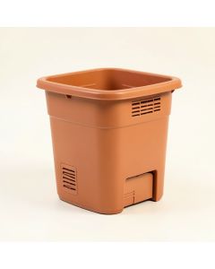 Clay Bend Closed Garden Compost Bin - Terracotta (synthetic illustration; no displayed measurements)
