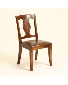 North Andover Solid Wood Queen Anne Back Side Chair In Walnut (synthetic illustration; no displayed measurements)