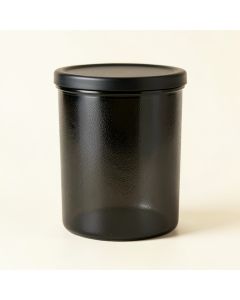 Reed Bridge Storage Canister With Lid - Black (synthetic illustration; no displayed measurements)