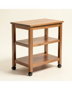 Coran Kitchen Cart With Solid Wood (synthetic illustration; no displayed measurements)