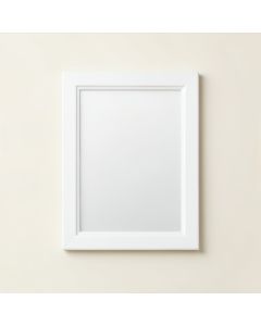 Sage Bluff Framed Wall Mirror - White (synthetic illustration; no displayed measurements)