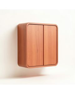 Shore Crossing Wall-Mounted Entry Cabinet - Terracotta (synthetic illustration; no displayed measurements)
