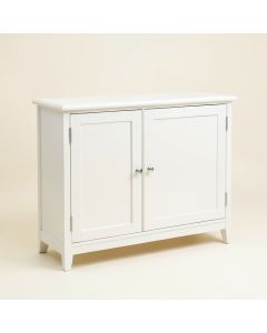 Solid Wood 2 Doors Sideboard Cabinet (synthetic illustration; no displayed measurements)