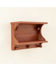 Aspen Crest Wall-Mounted Entryway Organizer Shelf - Terracotta (synthetic illustration; no displayed measurements)