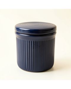 Sage Brook Storage Canister With Lid - Navy (synthetic illustration; no displayed measurements)