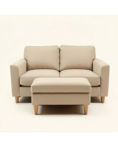 Frontal 41 '' Wide Reversible Sofa & Chaise With Ottoman (synthetic illustration; no displayed measurements)