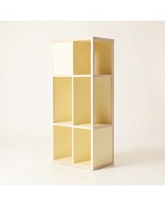 Oak Bend Narrow Cubby Tower - Cream (synthetic illustration; no displayed measurements)
