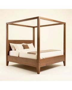 Beckett Low Profile Four Poster Bed (synthetic illustration; no displayed measurements)