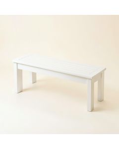 Bay Bend Indoor Bench - White (synthetic illustration; no displayed measurements)