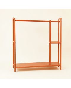 Moss Bend Empty Garment Rack - Terracotta (synthetic illustration; no displayed measurements)