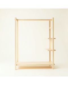 Moss Canyon Empty Garment Rack - Ivory (synthetic illustration; no displayed measurements)