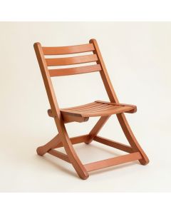 Pine Brook Folding Outdoor Chair - Terracotta (synthetic illustration; no displayed measurements)