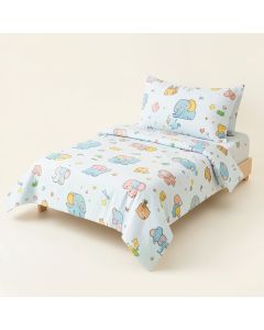 Eloise Elephant Nursery Baby 3 Piece Crib Bedding Set (synthetic illustration; no displayed measurements)