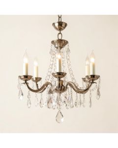 Negron 5 - Light Candle Style Empire Chandelier With Crystal Accent (synthetic illustration; no displayed measurements)
