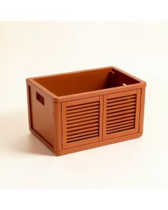 Alder Crossing Empty Furniture-Style Litter Enclosure - Terracotta (synthetic illustration; no displayed measurements)