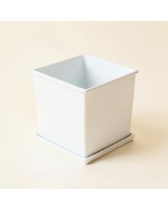 Hazel Canyon Empty Planter - White (synthetic illustration; no displayed measurements)