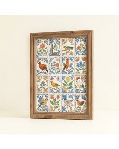 Free Bird Mexican Tiles I - 2 Piece Picture Frame Print Set On Paper (synthetic illustration; no displayed measurements)