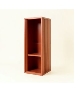 Wren Brook Narrow Cubby Tower - Terracotta (synthetic illustration; no displayed measurements)