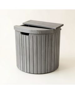 Elm Bridge Closed Garden Compost Bin - Gray (synthetic illustration; no displayed measurements)