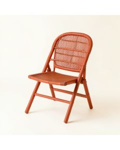 Dune Bluff Folding Outdoor Chair - Terracotta (synthetic illustration; no displayed measurements)