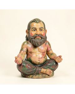 Gnamaste Meditating Yoga Gnome Statue (synthetic illustration; no displayed measurements)