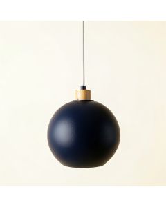 Brook Brook Pendant Light Suspended From One Plain Cable - Navy (synthetic illustration; no displayed measurements)
