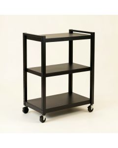 Clay Bluff Empty Rolling Workshop Cart - Black (synthetic illustration; no displayed measurements)