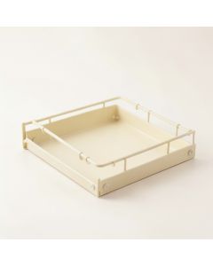 Cove Field Empty Under-Desk Cable Tray - Cream (synthetic illustration; no displayed measurements)