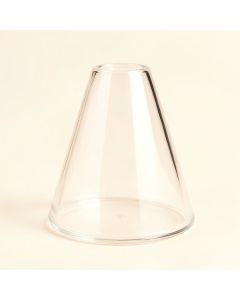 5.25 '' H X 2.25 '' W Glass Bell Lamp Shade In Clear (synthetic illustration; no displayed measurements)