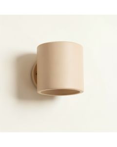 Clay Crossing Wall Sconce Mounted On A Plain Wall - Beige (synthetic illustration; no displayed measurements)